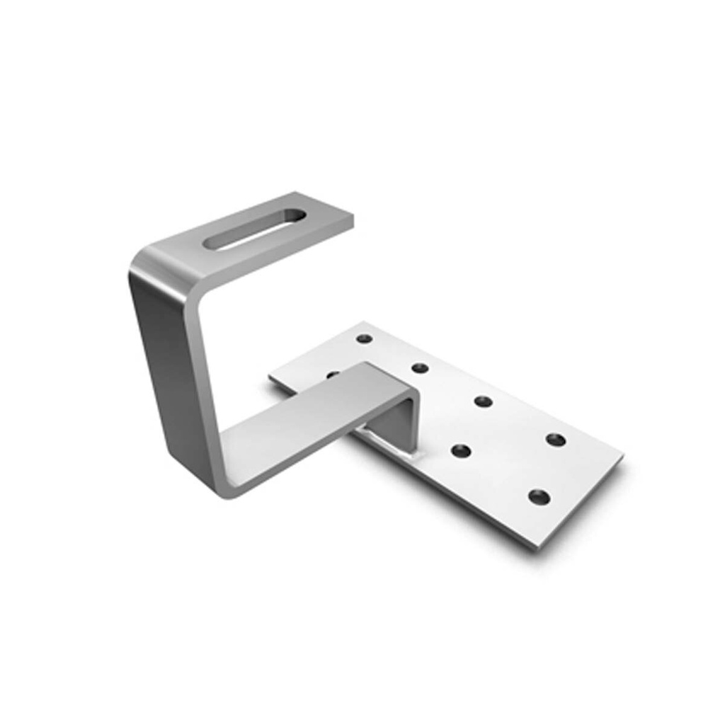 K2 dakhaken voor panpannen; basisplaat: 180x80x4 mm, uitlegger: 35x6 mm