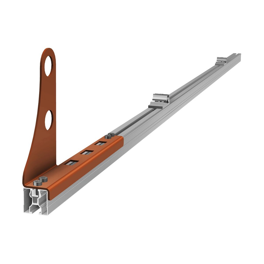 [A08191] SL Rack Schneefangset/Schneefanghalter - Ziegelrot RAL 8004