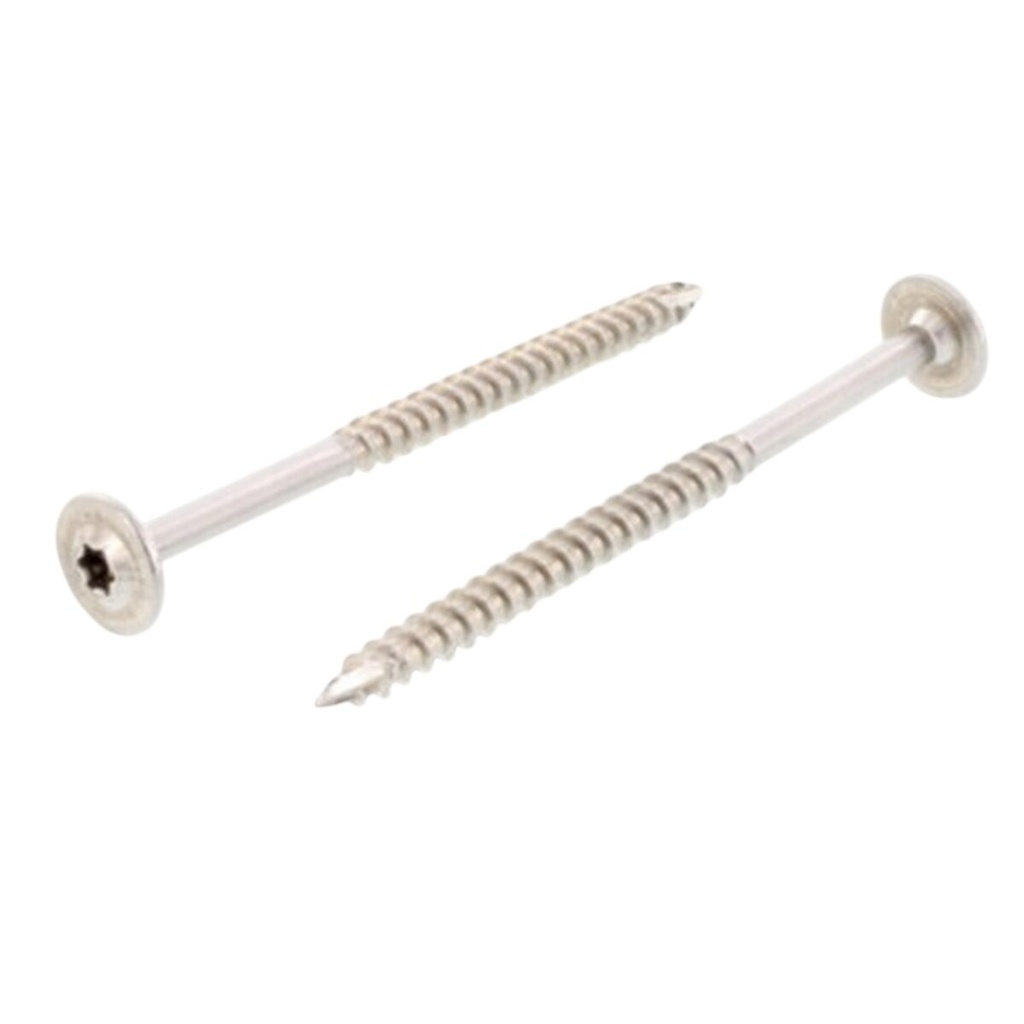 [A06201] S+P pan-head timber construction screws with cutting groove (A2 8.0×80/72 TX40)