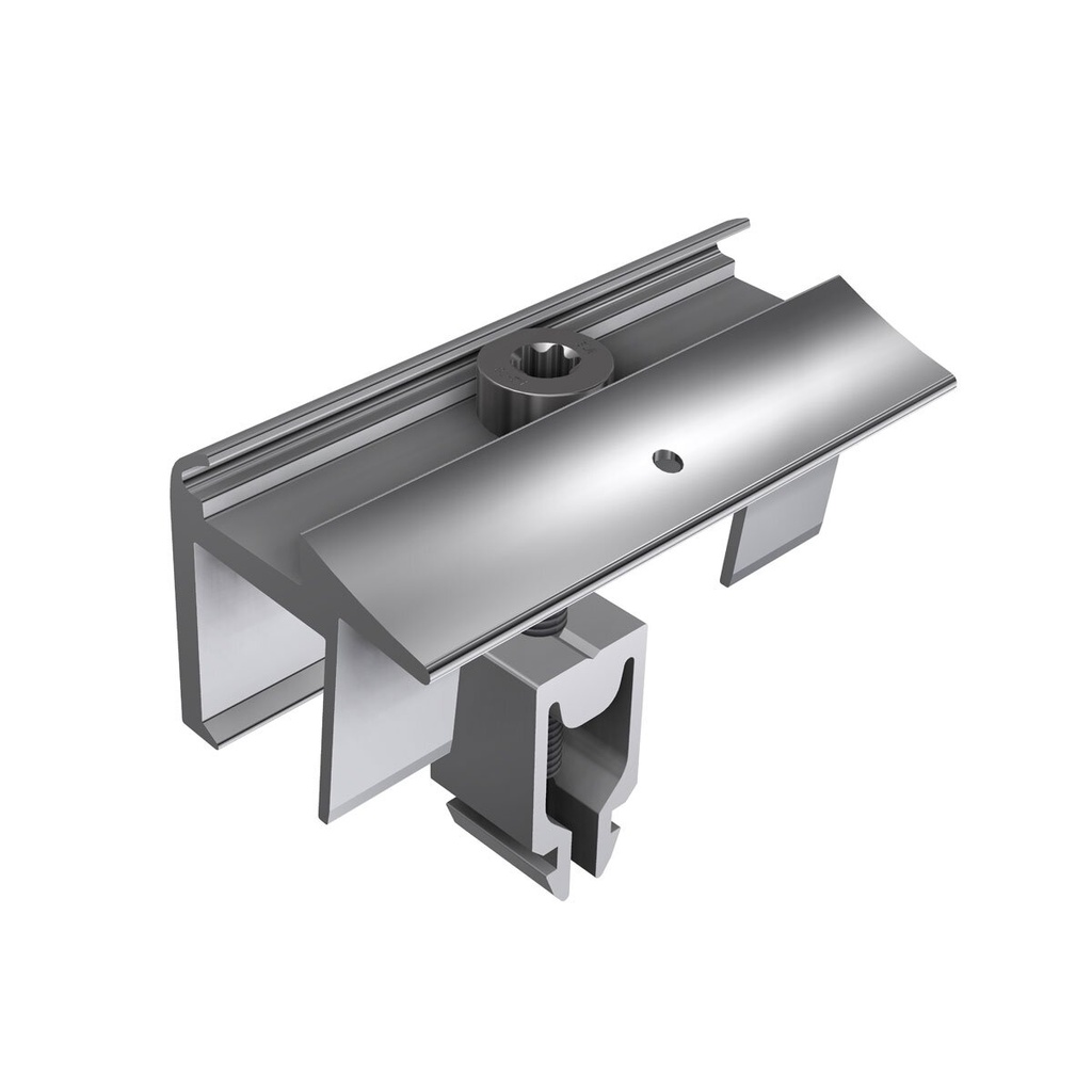 [A07099] SL Rack Endklemme mit Erdung 28 - 45 mm