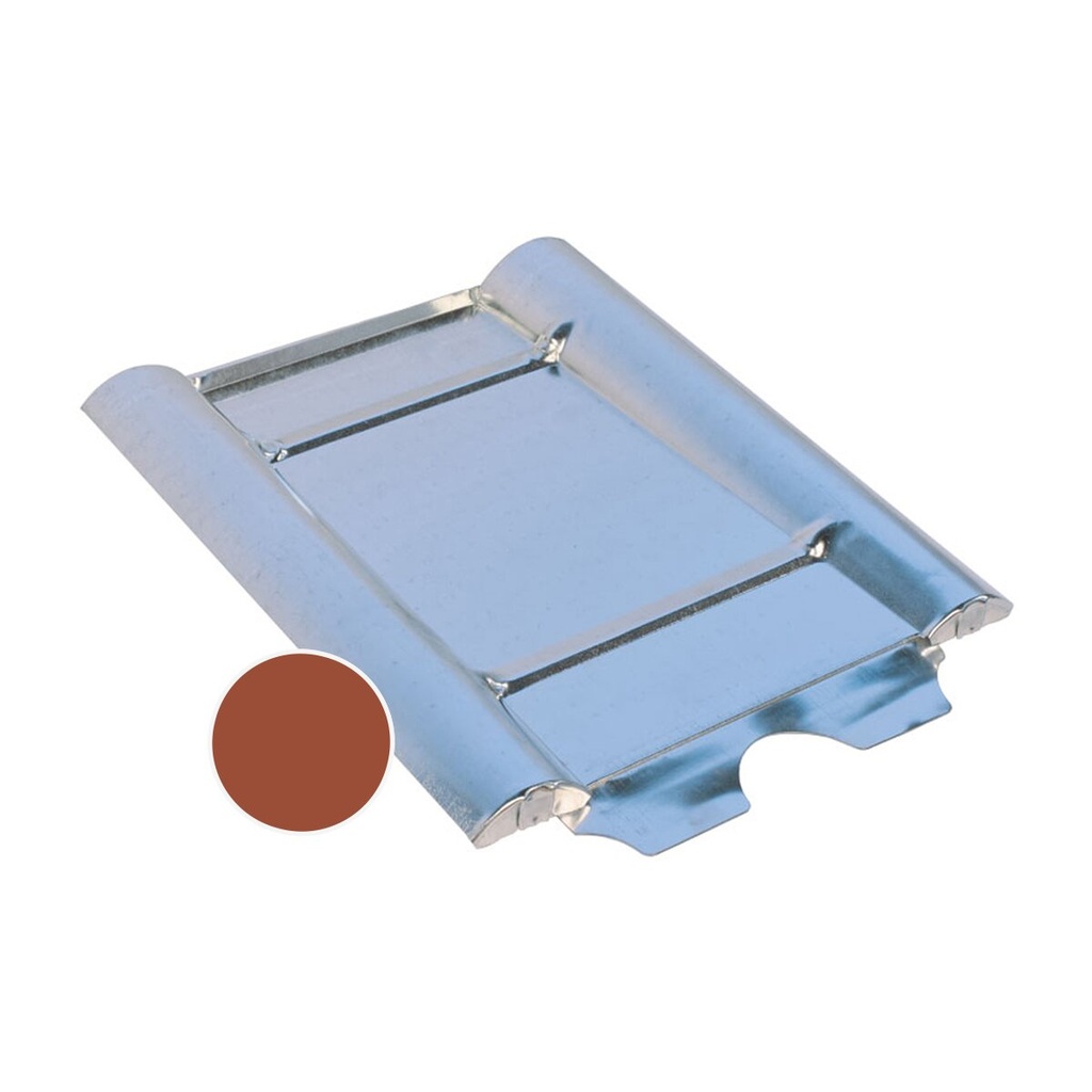 [A01162] Marzari metal roofing sheet, ‘Concrete Red’ type