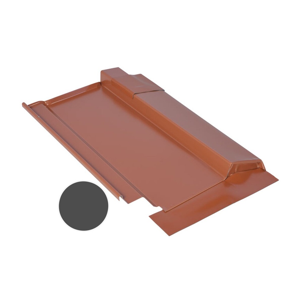 [A01209] Marzari Metalldachplatte Typ Grande 312 schwarzgrau