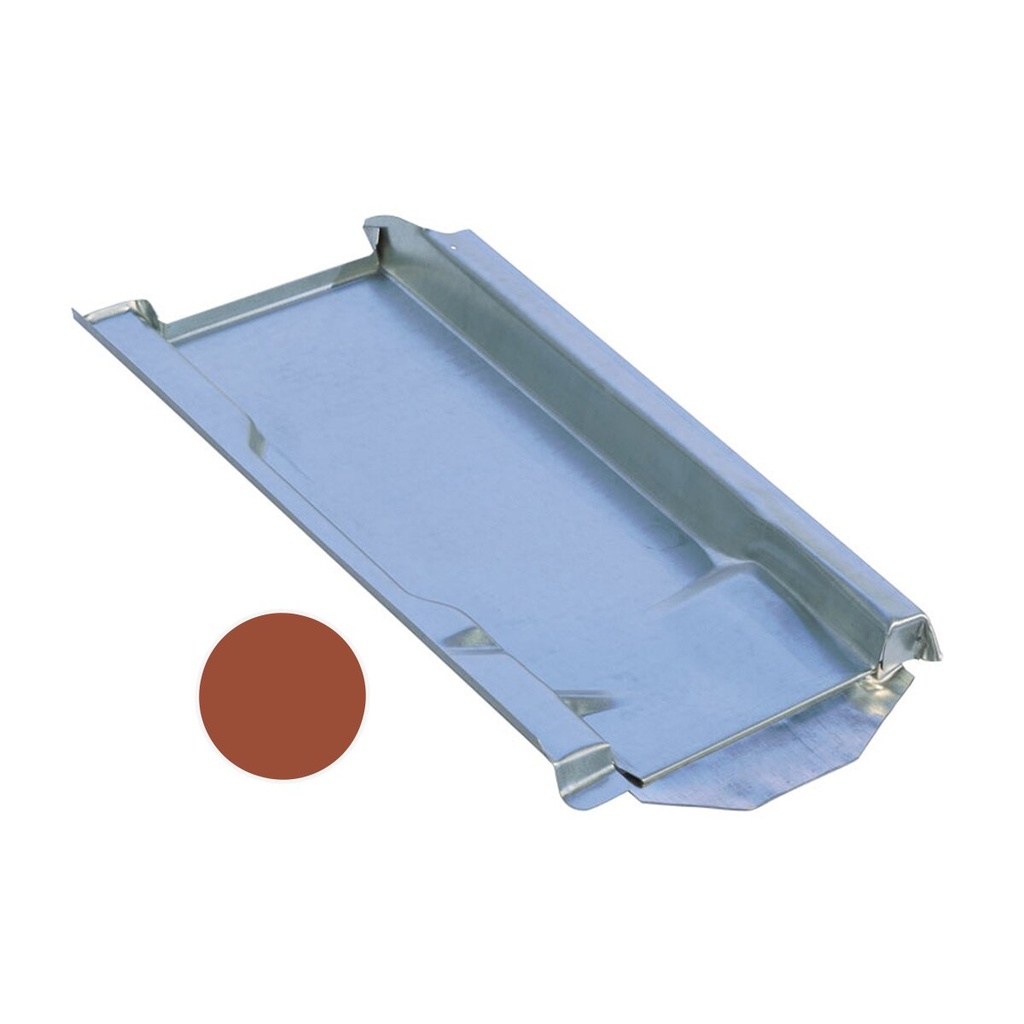 [A01158] Tôle de toiture métallique Marzari, type Ton 220, rouge