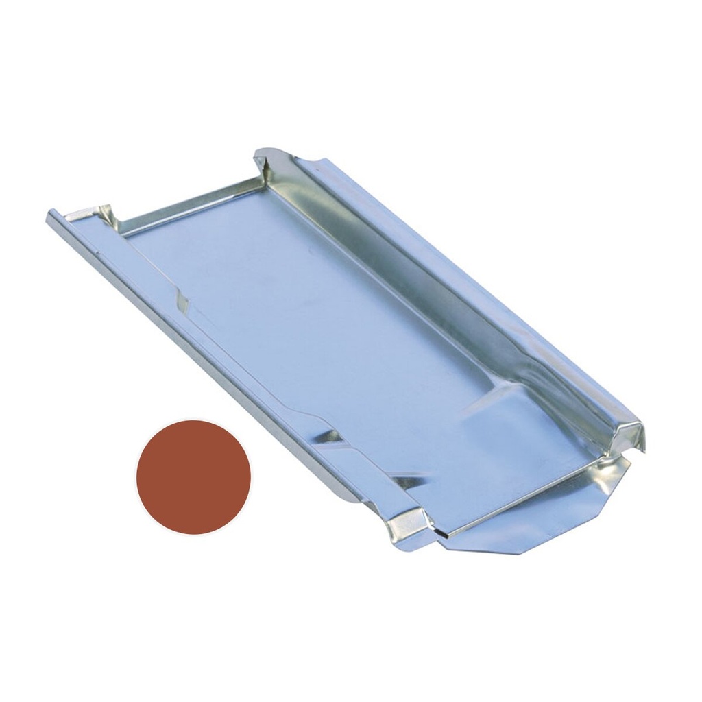 [A01155] Tôle de toiture métallique Marzari, type Ton 230, rouge