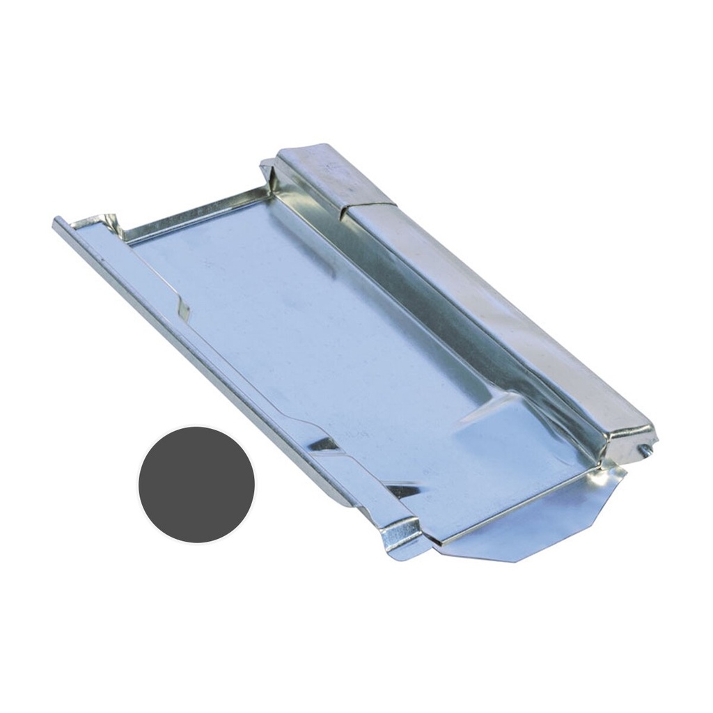 [A01150] Marzari Metalldachplatte Typ Ton 250 schwarzgrau
