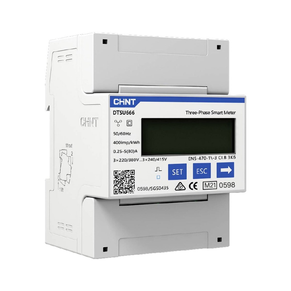 [A08911] SAJ 3-phase electricity meter DTSU666 1.5-6 A