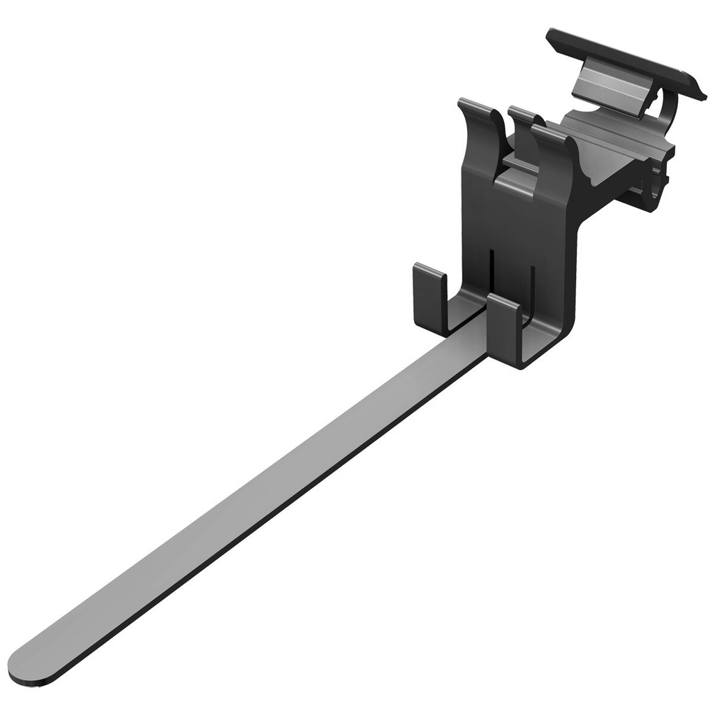 [A03801] SL Rack Kabelclip RAIL, matt schwarz