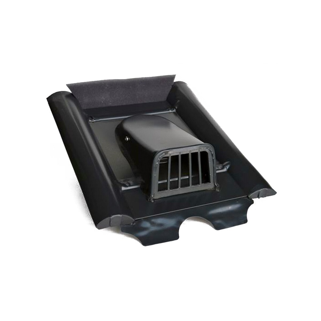 [A02068] Marzari flat vent, ‘Beton’ type, black-grey